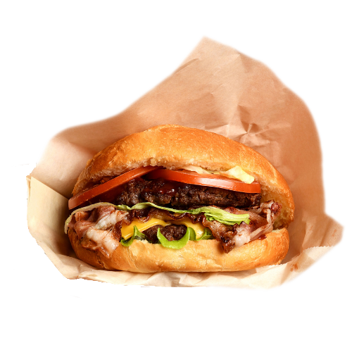 Jubilee Juice Most healthy Fast Food - Jubilee's Cheddar Bacon Burger