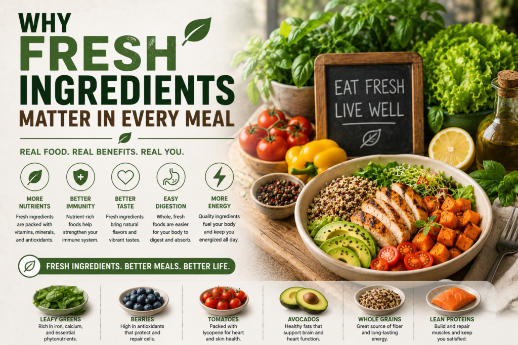 Why Fresh Ingredients Matter in Every Meal