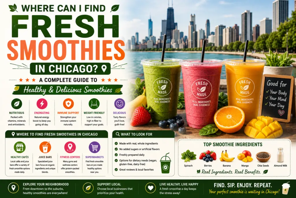 Where Can I Find Fresh Smoothies in Chicago? A Complete Guide to Healthy & Delicious Smoothies