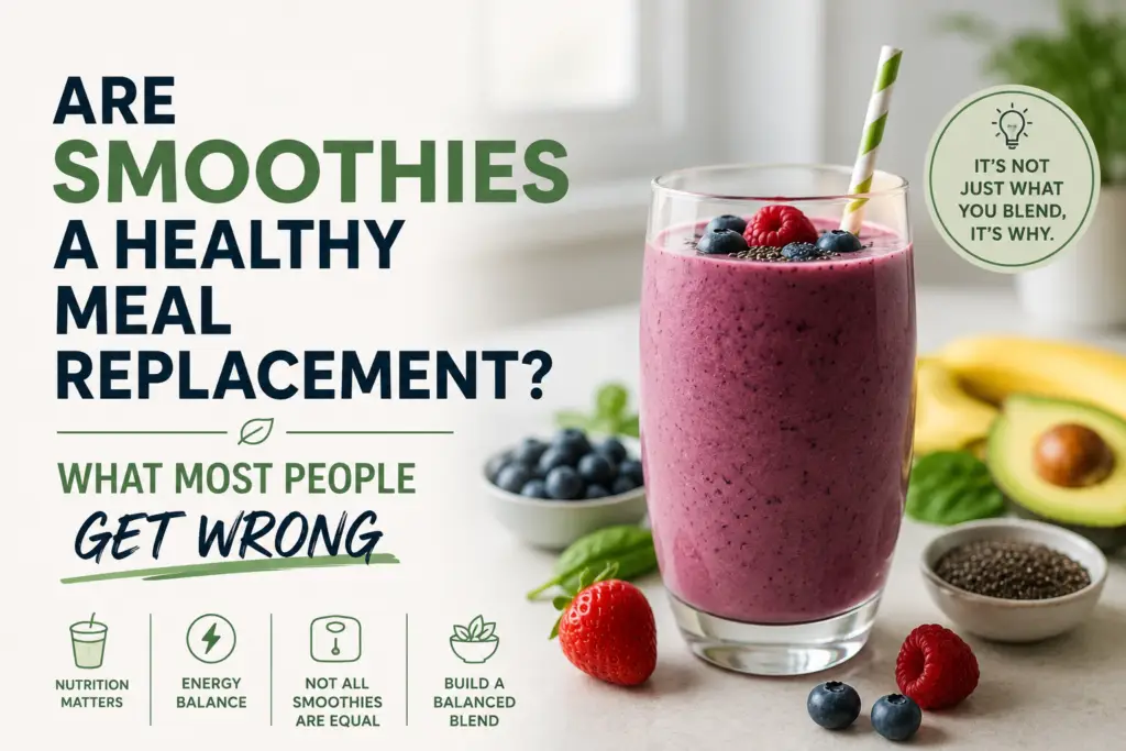 Are Smoothies A Healthy Meal Replacement? What Most People Get Wrong